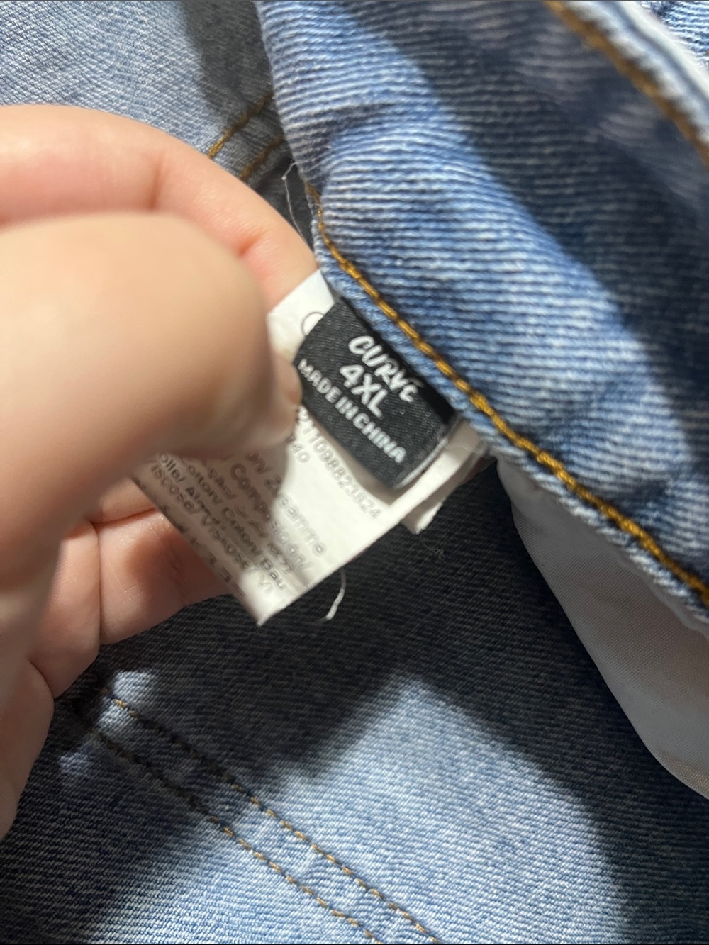 Light Blue Distressed Ripped Jeans - Picture 2 of 4